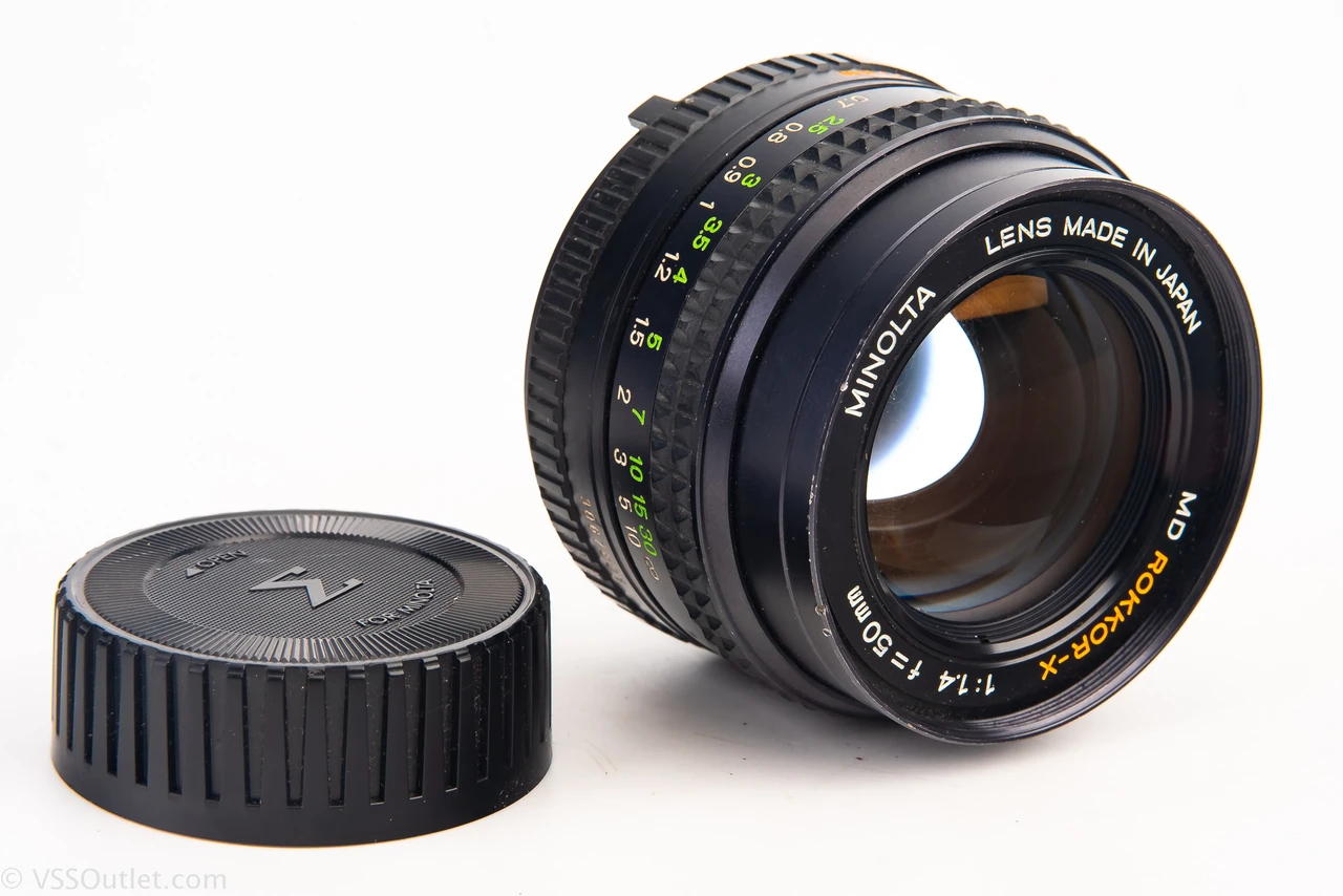 Imagem de referência do kit de lentes Minolta